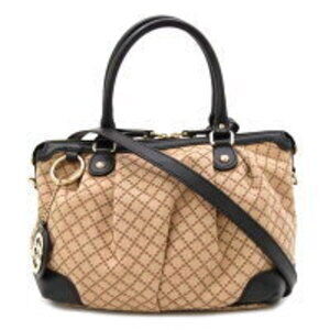GUCCI Sukey Diamante Boston Bag Black